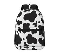 Hnnkloy Imprimé à taches de vache,Sac à dos de 17 pouces avec poches, sac à dos décontracté pour la journée, résistant à l'eau, sac d'école