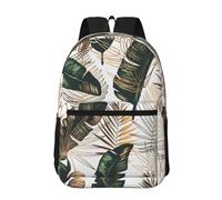 Hnnkloy Imprimé Green Tropica,Sac à dos de 17 pouces avec poches, sac à dos décontracté pour la journée, résistant à l'eau, sac d'école
