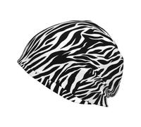 Hnnkloy Imprimé zèbre,Bonnet en Maille Polyester, Cagoule, Bonnet de Course
