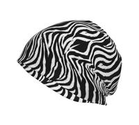 Hnnkloy Imprimé zèbre,Bonnet en Maille Polyester, Cagoule, Bonnet de Course
