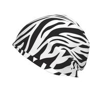 Hnnkloy Imprimé zèbre,Bonnet en Maille Polyester, Cagoule, Bonnet de Course