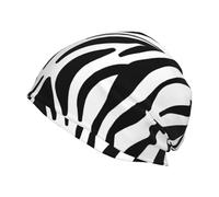 Hnnkloy Imprimé zèbre,Bonnet en Maille Polyester, Cagoule, Bonnet de Course