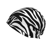 Hnnkloy Imprimé zèbre,Bonnet en Maille Polyester, Cagoule, Bonnet de Course