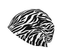 Hnnkloy Imprimé zèbre,Bonnet en Maille Polyester, Cagoule, Bonnet de Course