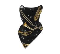 Hnnkloy Instruments de musique - Impression classique,Masque de protection souple cache-cou, demi-masque, écharpe, masque de sport