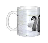 Hnnkloy L'Emperor Penguin Printing,Mug en céramique, grande tasse à café de 330 ml, idéale pour la cuisine, les restaurants