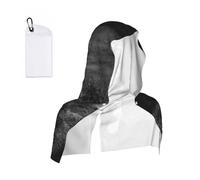 Hnnkloy Loup Noir et Blanc imprimé, Serviette à Capuche Cool Sensation, idéale pour Le Sport, la Salle de Gym, Le Camping et la Course à Pied.