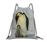 Hnnkloy Maman pingouin et son bébé pingouin,Sac à dos à cordon unisexe, sac de sport, sac de gym, sac à dos décontracté.