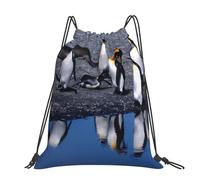 Hnnkloy Manchot,Sac à dos à cordon unisexe, sac de sport, sac de gym, sac à dos décontracté.