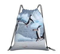 Hnnkloy Manchot,Sac à dos à cordon unisexe, sac de sport, sac de gym, sac à dos décontracté.