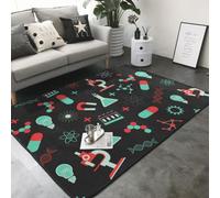 Hnnkloy Modèles de Chimie Verte et de Science, Tapis de Sol antidérapant pour Salon et Chambre, 208 x 148 cm