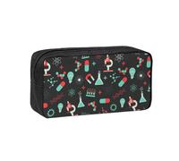 Hnnkloy Modèles de Chimie Verte et de Science,Trousse à Crayons Grande capacité, Pochette Portable pour stylos, Sac de Papeterie pour l'école et Le Bureau