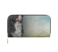 Hnnkloy Mon Bouvier Bernois au Quotidien,Portefeuille en Cuir PU Grande capacité pour Hommes et Femmes