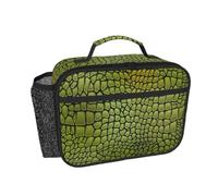 Hnnkloy Motif peau de crocodile,Sac à lunch portable, boîte à lunch résistante, sac isotherme réutilisable