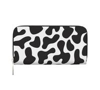 Hnnkloy Motif sans Couture avec Vache tachetée,Portefeuille en Cuir PU Grande capacité pour Hommes et Femmes