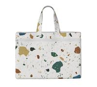 Hnnkloy Motifs sans couture en terrazzo, marbre italien classique,Sac à documents en toile avec fermeture éclair, sac fourre-tout, porte-documents pour l'école et le bureau