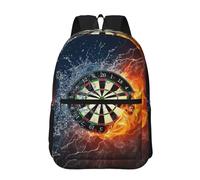 Hnnkloy Nouvelle cible de fléchettes,Sac à dos de 17 pouces avec poches, sac à dos décontracté pour la journée, résistant à l'eau, sac d'école