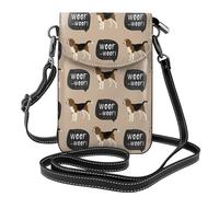 Hnnkloy Ouaf Beagle,Pochettes pour téléphone portable pour femmes, petits sacs bandoulière - Portefeuille en cuir PU avec emplacements pour cartes de crédit