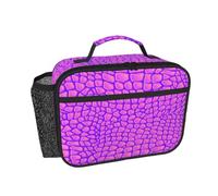 Hnnkloy Peau de crocodile rose,Sac à lunch portable, boîte à lunch résistante, sac isotherme réutilisable