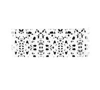 Hnnkloy Peau de vache Dalmatiens Chien Taches Animal Animaux Dalmatien,Écharpe en imitation cachemire pour femme, grande taille, châle léger à pompons, 196 x 68 cm