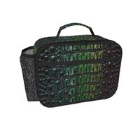 Hnnkloy Peau osseuse de crocodile d'eau douce,Sac à lunch portable, boîte à lunch résistante, sac isotherme réutilisable