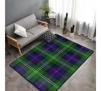 Hnnkloy Plaid écossais en Tartan du Clan Sutherland, Tapis de Sol antidérapant de Grande Taille pour Salon et Chambre, 150 x 100 cm.