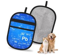 Hnnkloy Professeur de Sciences : Éléments Amusants et Tableau périodique, Lot de 2 Gants antistatiques pour l'épilation des Poils d'animaux (Chiens et Chats)