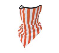 Hnnkloy Rayures orange puis blanches,Masque de protection souple cache-cou, demi-masque, écharpe, masque de sport