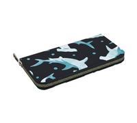 Hnnkloy Requin-Marteau Aquarelle,Portefeuille en Cuir PU Grande capacité pour Hommes et Femmes