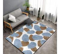 Hnnkloy Résumé des Meilleures et Modernes Peaux de léopard, Tapis de Sol antidérapant de Grande Taille pour Salon et Chambre, 150 x 100 cm.