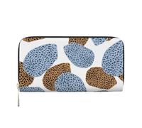 Hnnkloy Résumé des Meilleures Peaux de léopard Modernes,Portefeuille en Cuir PU Grande capacité pour Hommes et Femmes