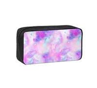 Hnnkloy Rose et Violet marbrés Galaxie,Trousse à Crayons Grande capacité, Pochette Portable pour stylos, Sac de Papeterie pour l'école et Le Bureau