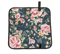 Hnnkloy Roses Roses, pivoines, Feuilles Vertes,Tapis de siège Pliable, Tapis de siège en Tissu Oxford, Coussin de siège Portable pour l'extérieur