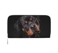Hnnkloy Rottweiler - Aimant, confiant et fidèle,Portefeuille en Cuir PU Grande capacité pour Hommes et Femmes