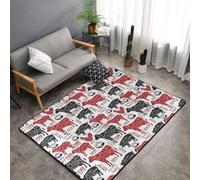 Hnnkloy Schémas de découpe de Viande - Boucherie, Tapis de Sol antidérapant de Grande Taille pour Salon et Chambre, 150 x 100 cm.