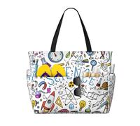 Hnnkloy Science,Sac de plage grande capacité, sac bandoulière de voyage pour femme - Sac fourre-tout imperméable