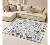 Hnnkloy Science, Tapis de Sol antidérapant de Grande Taille pour Salon et Chambre, 160 x 120 cm.