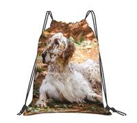 Hnnkloy Setter anglais Automne Animaux de compagnie Chiens anglais,Sac à dos à cordon unisexe, sac de sport, sac de gym, sac à dos décontracté.