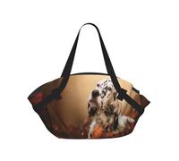 Hnnkloy Setter Anglais Automne Animaux de Compagnie Chiots Anglais,Tapis de Camping Portable, Couverture de Pique-Nique multifonctionnelle et Pliable, utilisable comme Sac de Transport