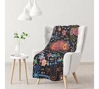 Hnnkloy Tableau de calculs de formules scientifiques colorées,Couverture Douce et Chaude en Flanelle Peluche Anti-Boulochage pour canapé et lit, 76 x 102 cm