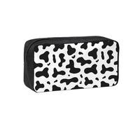 Hnnkloy Taches de Vache, Empreinte de Vache,Trousse à Crayons Grande capacité, Pochette Portable pour stylos, Sac de Papeterie pour l'école et Le Bureau