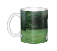 Hnnkloy Terrier de Bedlington, chiens drôles, chiens à fourrure, animaux de compagnie,Mug en céramique, grande tasse à café de 330 ml, idéale pour la cuisine, les restaurants