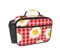 Hnnkloy Œufs au plat,Sac à lunch portable, boîte à lunch résistante, sac isotherme réutilisable