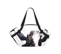 Hnnkloy Vache avec Une Fleur de Marguerite,Tapis de Camping Portable, Couverture de Pique-Nique multifonctionnelle et Pliable, utilisable comme Sac de Transport