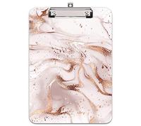 Hnogri porte bloc a4 avec pince, Plastique dur, Clipboard A4 dessin de mode, Planchettes à pince et porte-formulaires, 32CM x22CM, Ligne rose