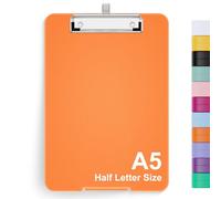 Hnogri Porte-bloc A5 Avec Rangement, Planche à Pince Pliable pour Infirmières, en Plastique, Fournitures de Bureau, Menu pour le Travail