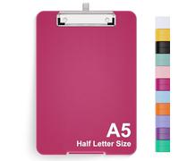 Hnogri Porte-bloc A5 Avec Rangement, Planche à Pince Pliable pour Infirmières, en Plastique, Fournitures de Bureau, Menu pour le Travail