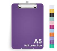 Hnogri Porte-bloc A5 Avec Rangement, Planche à Pince Pliable pour Infirmières, en Plastique, Fournitures de Bureau, Menu pour le Travail