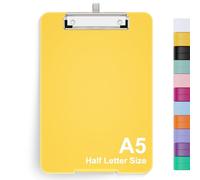 Hnogri Porte-bloc A5 avec rangement, Planches à pince pliables pour infirmières, Planches à pince pliables en plastique, Fournitures de bureau, Planches à pince de menu pour le travail.