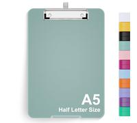 Hnogri Porte-bloc A5 avec rangement, Planches à pince pliables pour infirmières, Planches à pince pliables en plastique, Fournitures de bureau, Planches à pince de menu pour le travail.